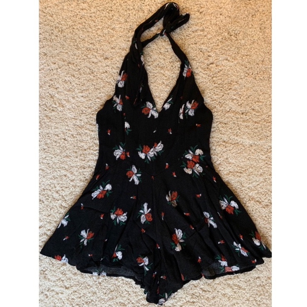 Free People Halter Romper “Smooth Talker”